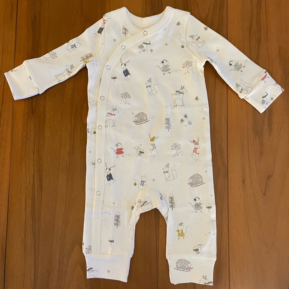 Pehr Kimono Romper in Magical Winterland